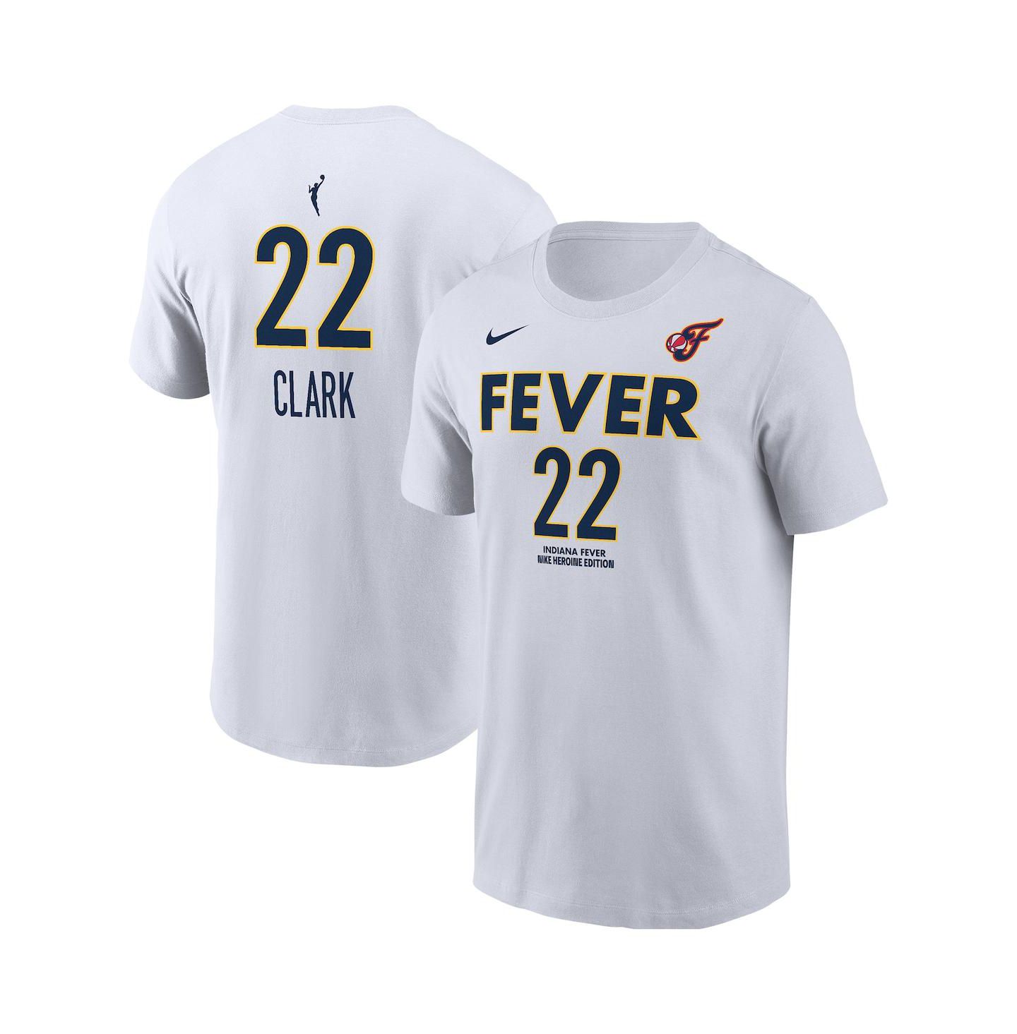 Мужская футболка Nike Caitlin Clark White Indiana Fever Heroine Edition Name & Number — фото 1