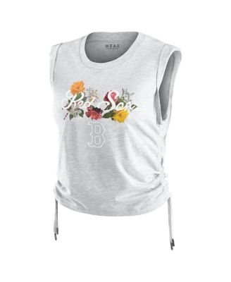 Women's&nbsp;Heather Gray Boston Red Sox Cinched Tank Top