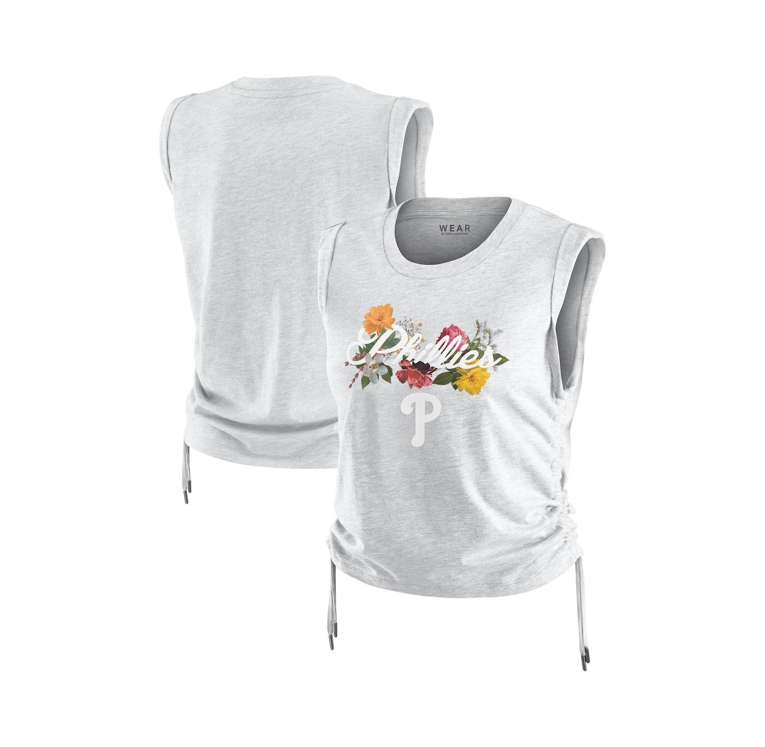 Women's Heather Gray Philadelphia Phillies Cinched Tank Top