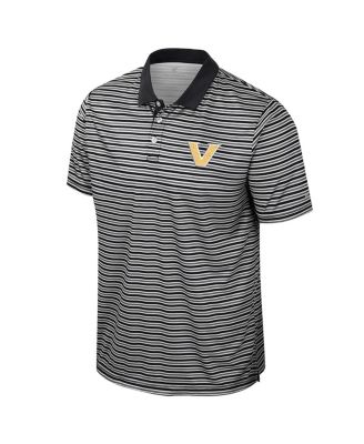 Мужская черная рубашка поло в полоску Vanderbilt Commodores Colosseum от Colosseum