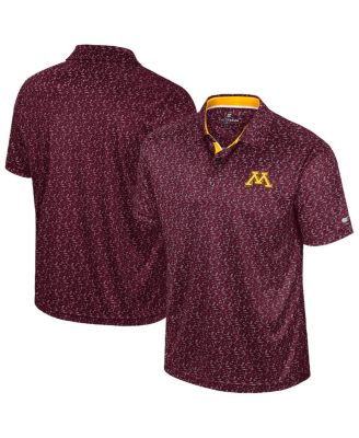 Colosseum - Men's Maroon Minnesota Golden Gophers Sublimated Golf Polo Shirt