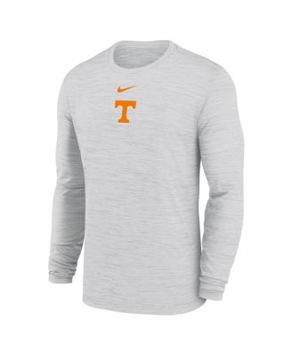 Мужская белая футболка Nike Tennessee Volunteers 2025 Sideline Velocity Performance с длинным рукавом от Nike