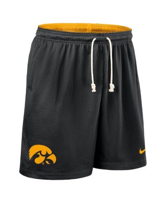 Мужские черные с золотом шорты Nike Iowa Hawkeyes 2025 с реверсивным рисунком по бокам