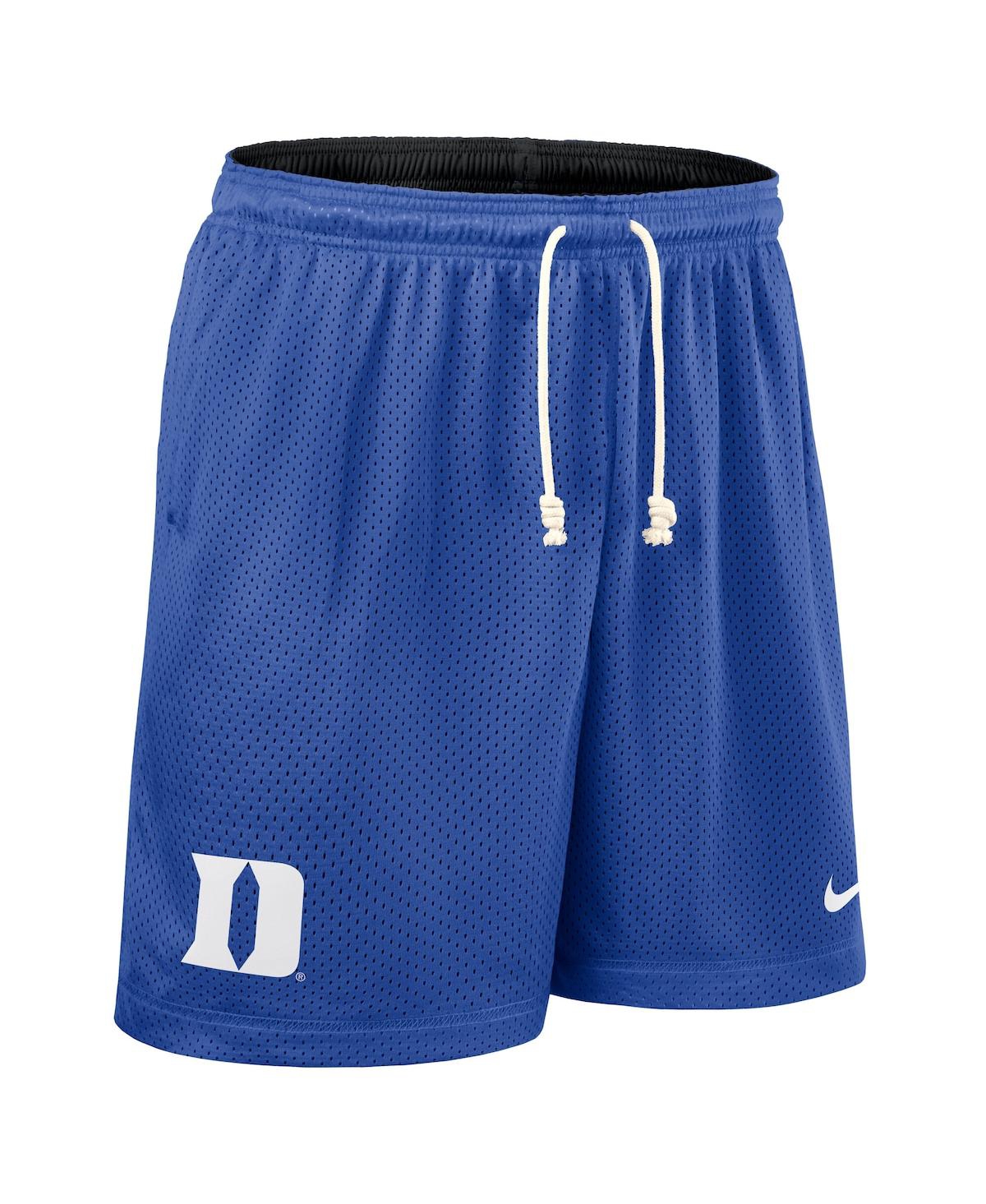 Nike Men's Royal/black Duke Blue Devils 2025 Sideline Reversible Performance Shorts In Blue
