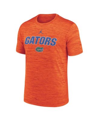 Мужская оранжевая футболка Jordan Florida Gators 2025 Sideline Velocity Performance от Jordan.