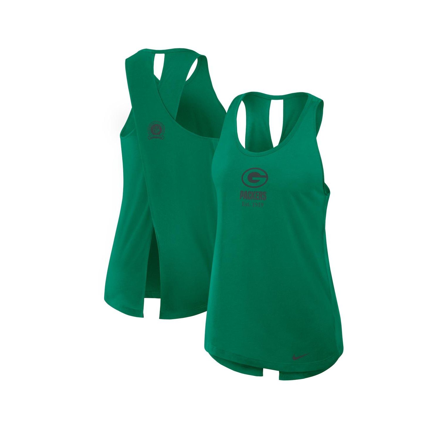 Women's Green Bay Packers Glory Crisscross Performance Tank Top