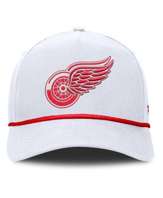 Мужская белая бейсболка Fanatics Detroit Red Wings с регулируемой А-образной рамкой на веревке