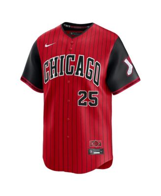 Мужская спортивная майка Nike Andrew Vaughn Красно-черная Chicago White Sox 2025 City Connect Limited от Nike.