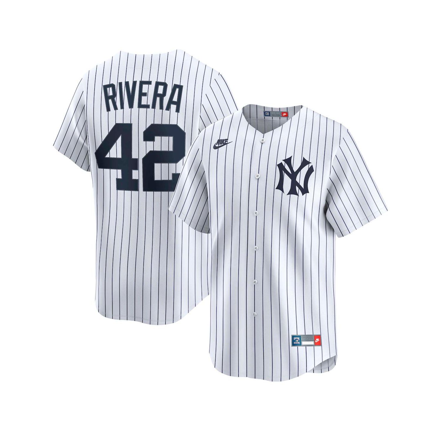 Men's Mariano Rivera White New York Yankees Throwback Cooperstown Collection Limited Jersey