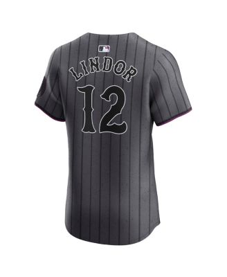 Men's Francisco Lindor Gray New York Mets City Connect Elite Jersey
