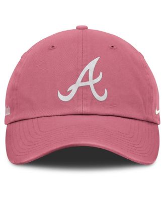 Регулируемая кепка Nike для мужчин и женщин розового цвета Atlanta Braves Club
