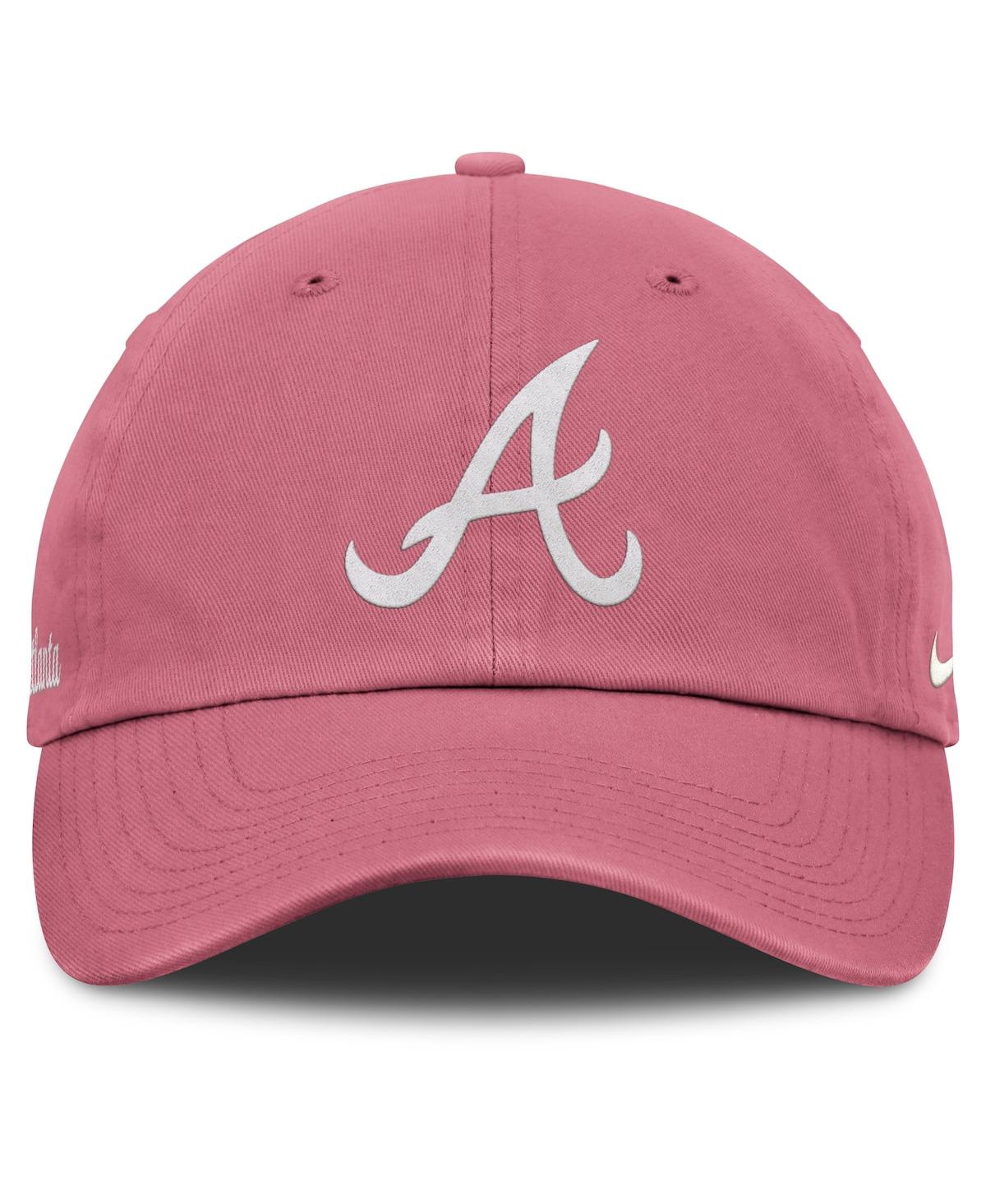 Nike Men's And Women's Pink Atlanta Braves Club Adjustable Hat