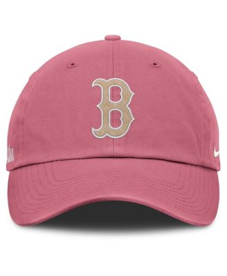 Мужская и женская розовая бейсболка Nike Boston Red Sox Club с регулируемой посадкой