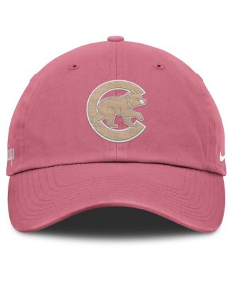 Мужская и женская розовая кепка Nike Chicago Cubs Club с регулируемой посадкой