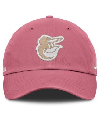 Мужская и женская розовая кепка Nike Baltimore Orioles Club с регулируемой посадкой