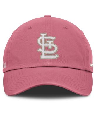 Мужская и женская розовая кепка Nike St. Louis Cardinals Club с регулируемой посадкой