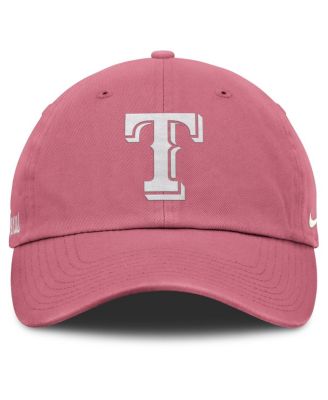 Мужская и женская розовая регулируемая кепка Nike Texas Rangers Club