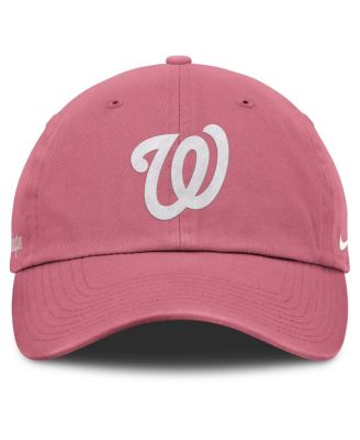 Регулируемая кепка Nike для мужчин и женщин розового цвета Washington Nationals Club