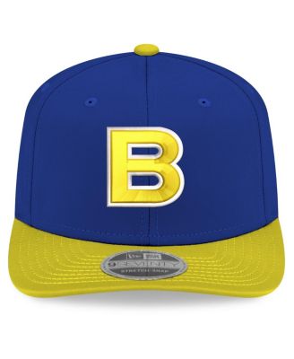 Мужская бейсбольная кепка New Era Blue Brazil Baseball 2026 World Baseball Classic 9SEVENTY с эластичной застежкой