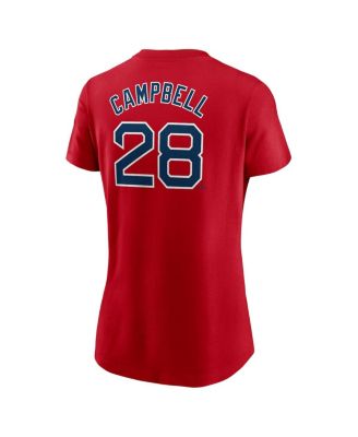 Women's Kristian Campbell Red Boston Red Sox Fuse Name Number T-Shirt