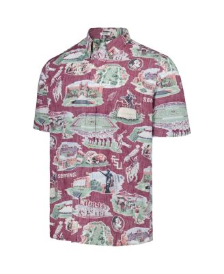 Men's Garnet Florida State Seminoles Scenic Button-Down Shirt
