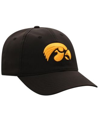 Мужская черная шапка с регулируемой посадкой Iowa Hawkeyes Victory Trainer от Top of the World для мужчин