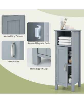 Bathroom Storage Organizer with 2-Tier Cabinet
