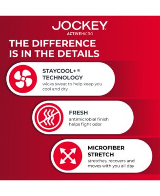 3-Pack Active Microfiber 5" Boxer Briefs