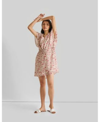 Womens Relaxed Drawstring Dress