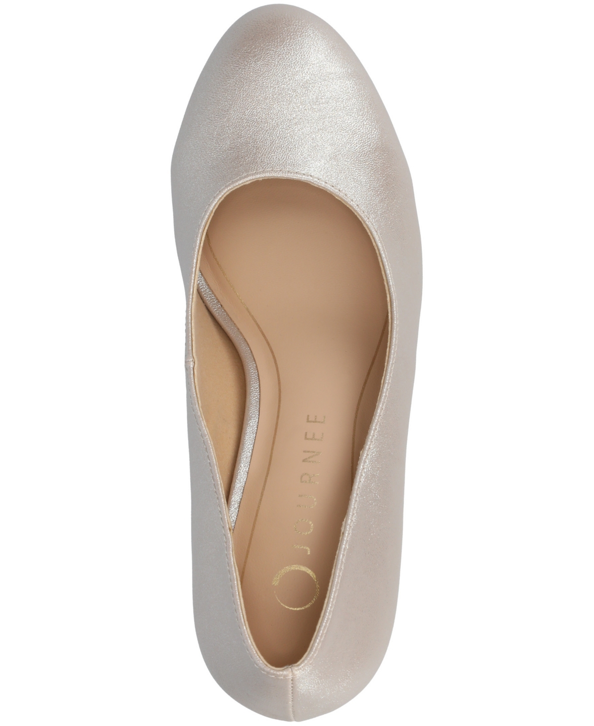 Journee Collection Women's Seraphina Round Toe Pumps In Gold
