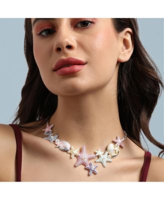 Metallic Starfish Necklace