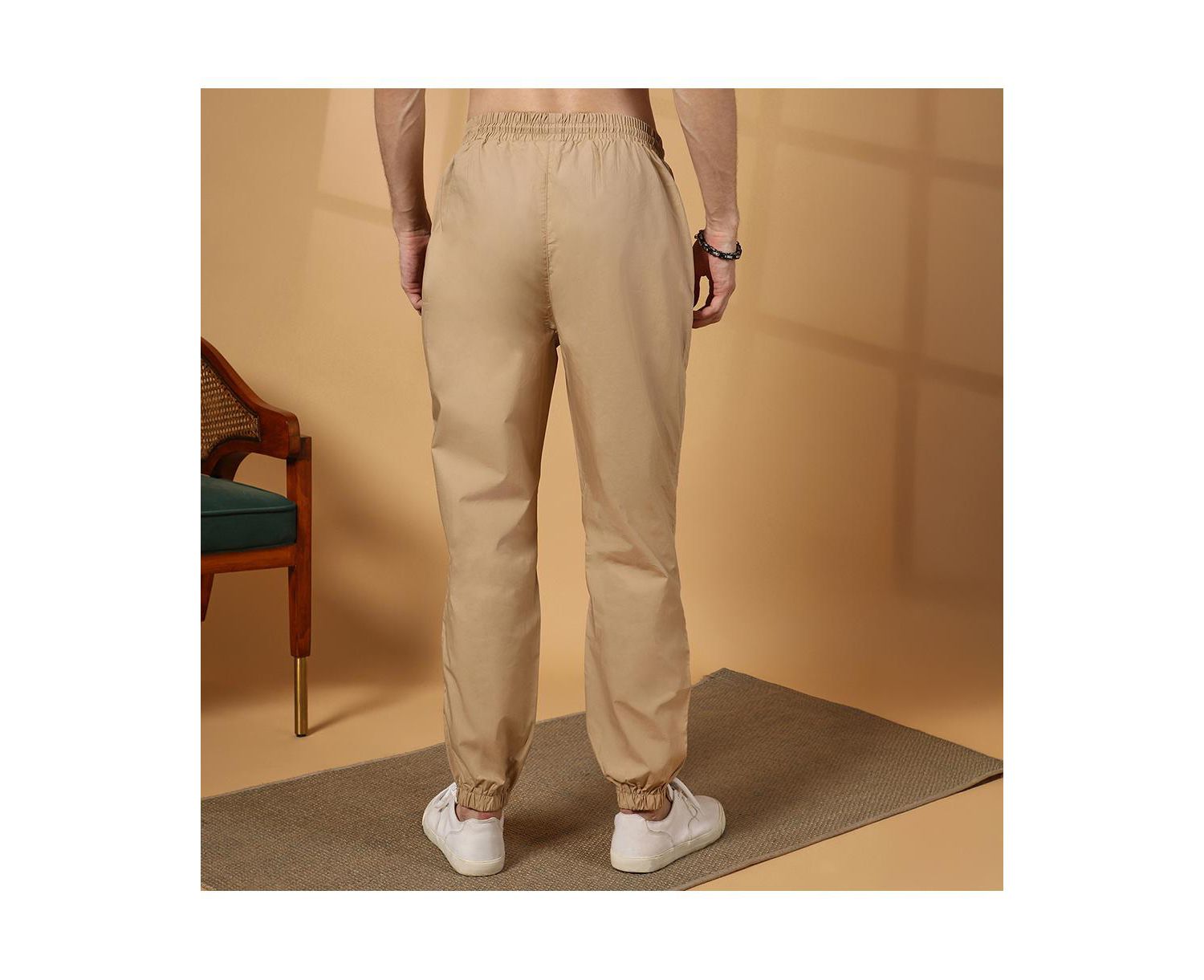Men's Khaki Brown Parachute Utility Trousers
