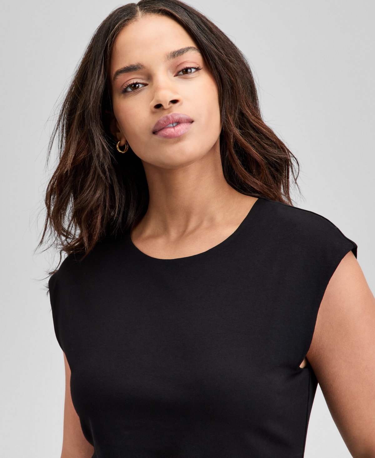 And Now This Women's Crewneck Sleeveless Top, Macy's Exclusive In Black