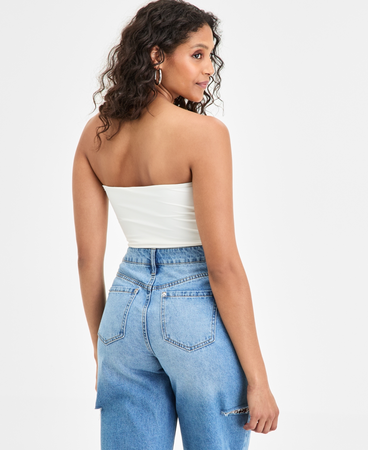 Bar Iii Women's Strapless Tube Top, Exclusively At Macy's In White