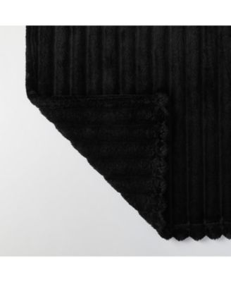 Modern Lux Ultra Soft & Plush Ribbed Accent Throw Blanket - 50 in. W x 60 in. L - Sage