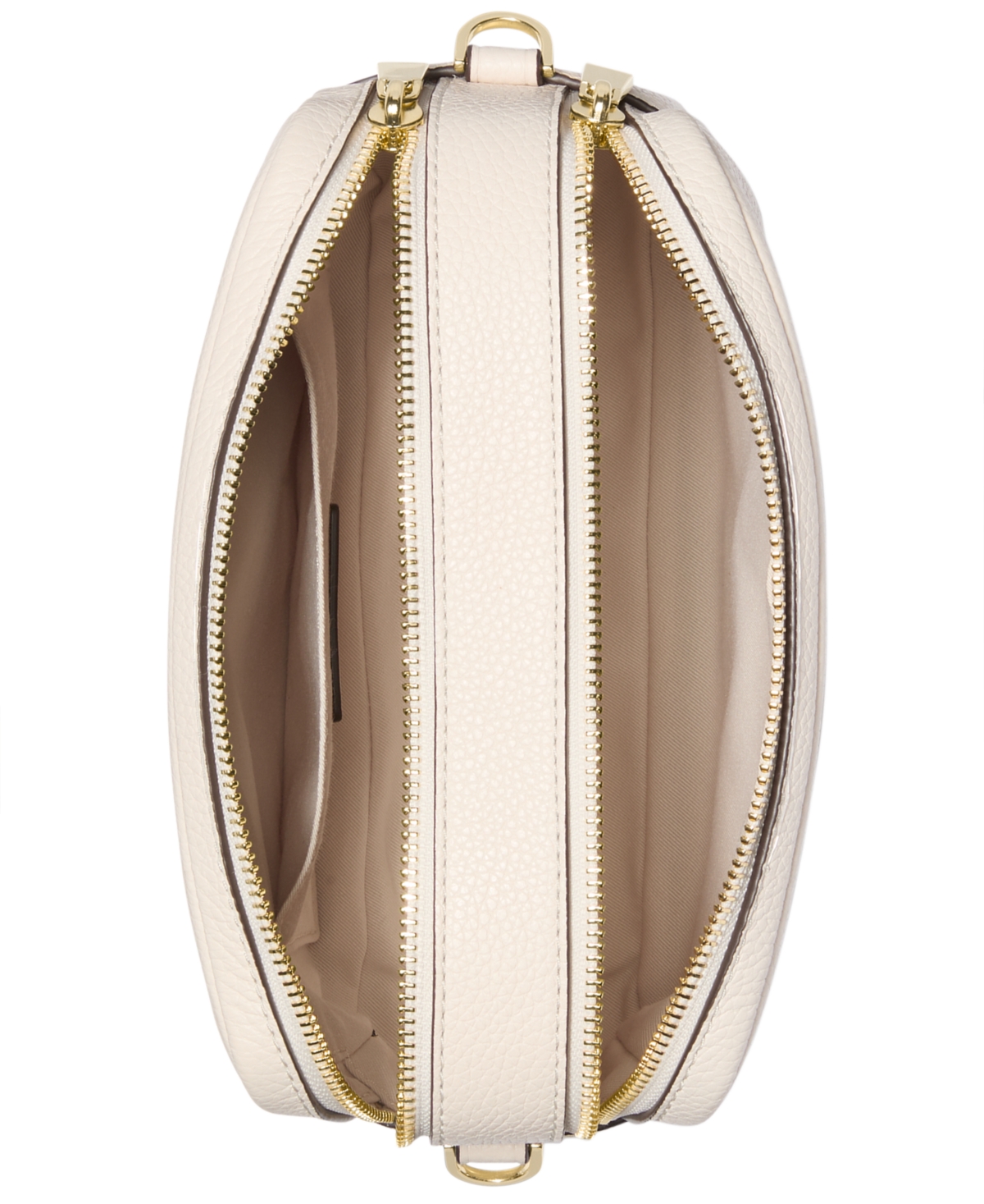 Michael Kors Michael  Bryant Medium Leather Double Zip Chain Camera Crossbody