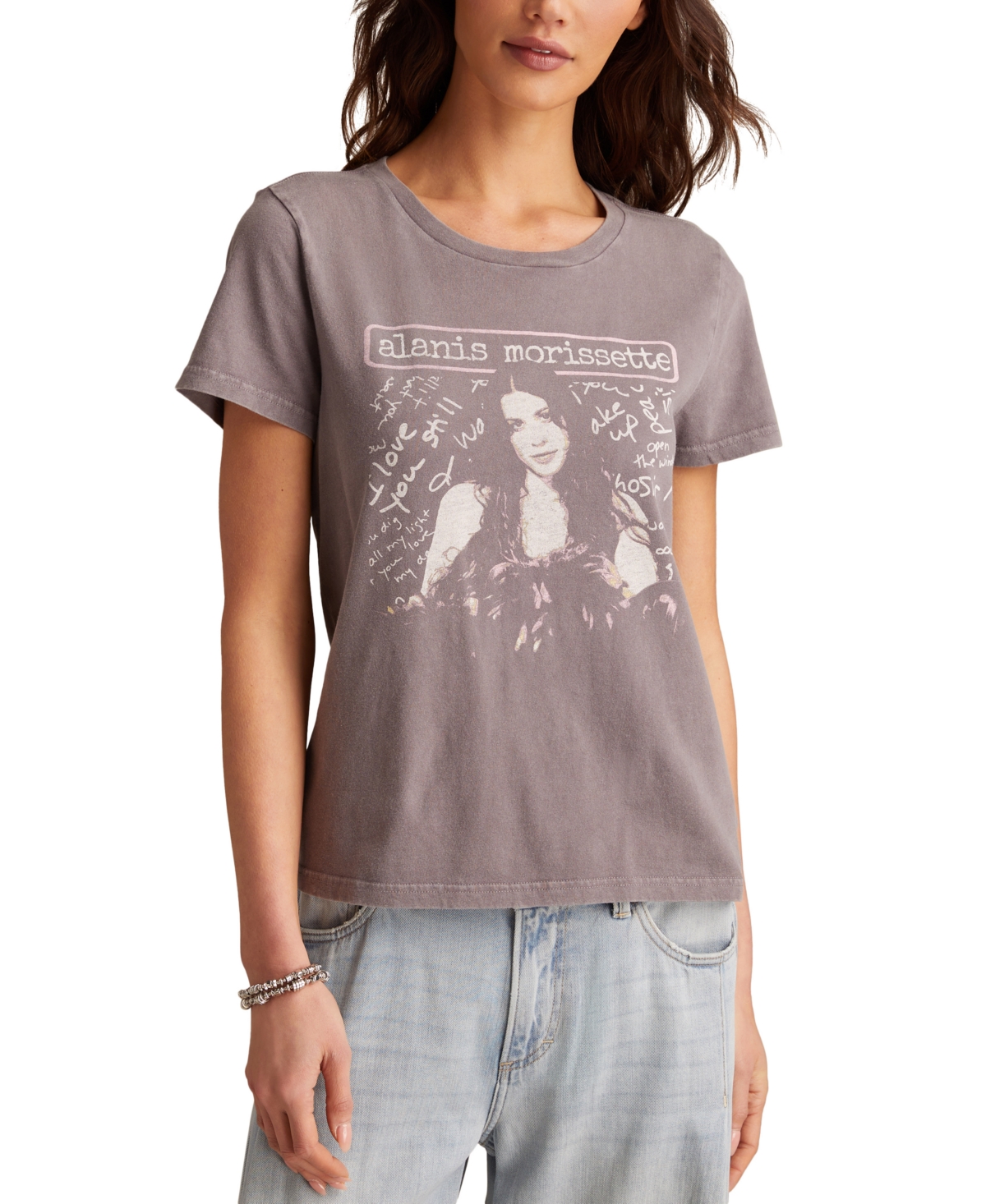Women's Alanis Morissette Classic Cotton Crewneck T-Shirt - Shark