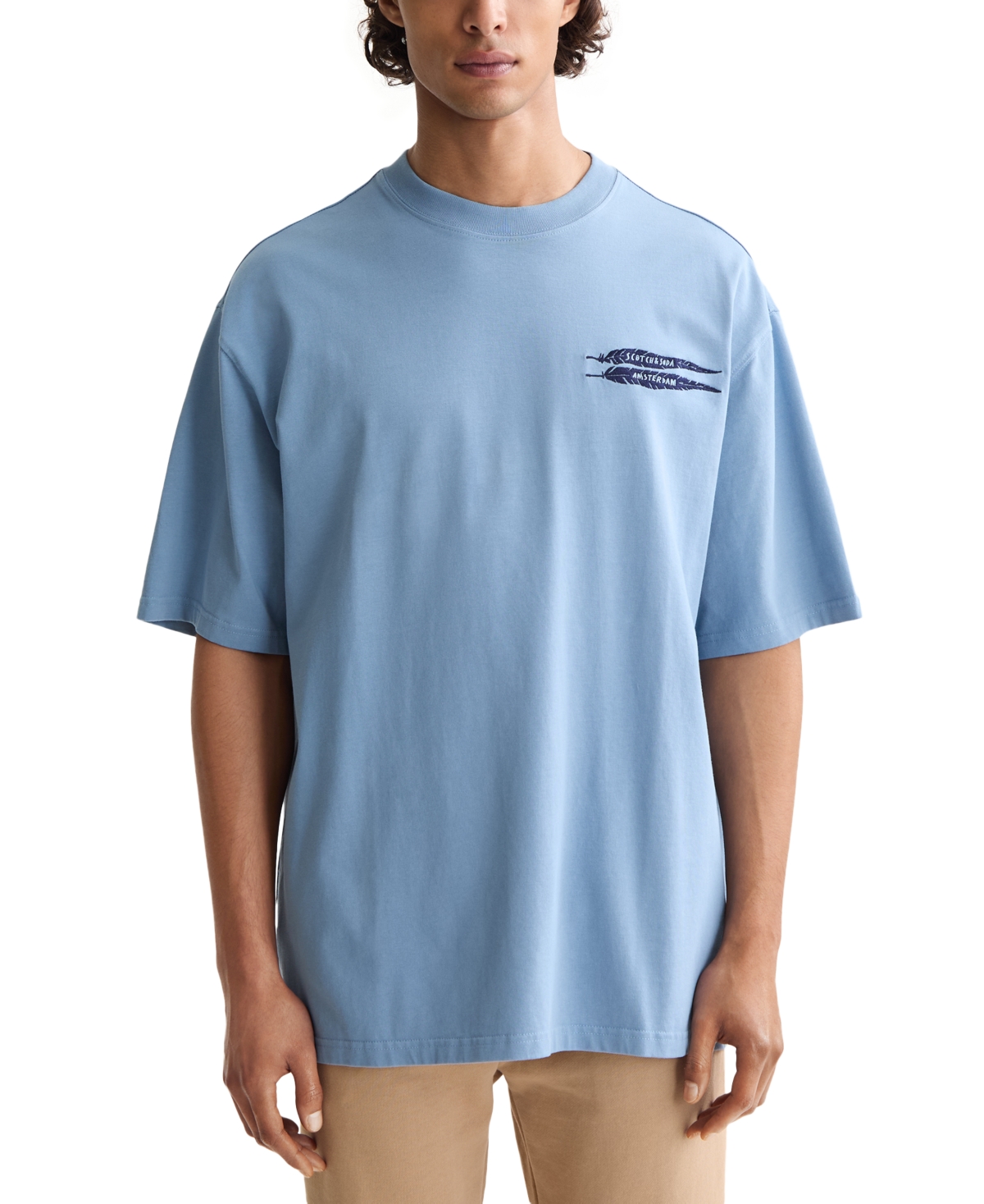 Scotch & Soda Men's Logo Graphic T-shirt In Blue