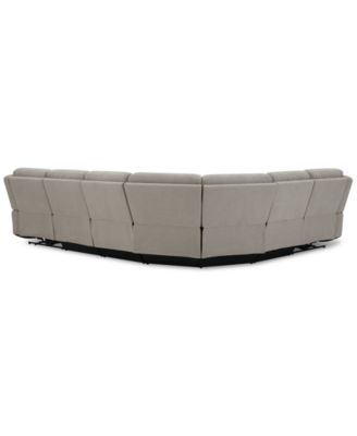 Kristyan 6-Pc. Fabric Sectional with 2 Power Recliners, Exclusively at Macy's