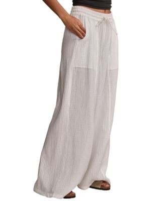 Women's Cotton Gauze Drawstring Pants