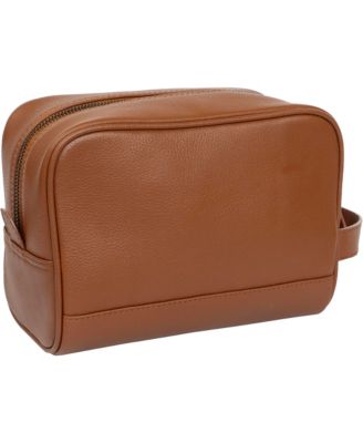 The Hey Handsome Pebble Grain Genuine Leather Toiletry Dopp Kit
