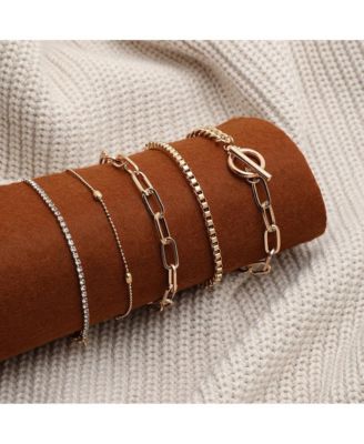 Gold-Plated Everyday Hand Bracelet Sets