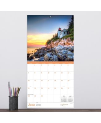 2026 Lighthouses Wall Calendar