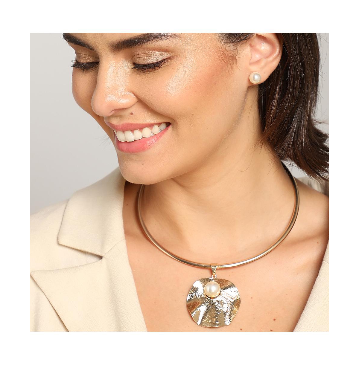 Sohi Gold-plated Pearl Jewellery Set