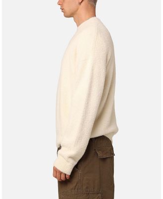 Men's Crew Neck Fluffy Sweater