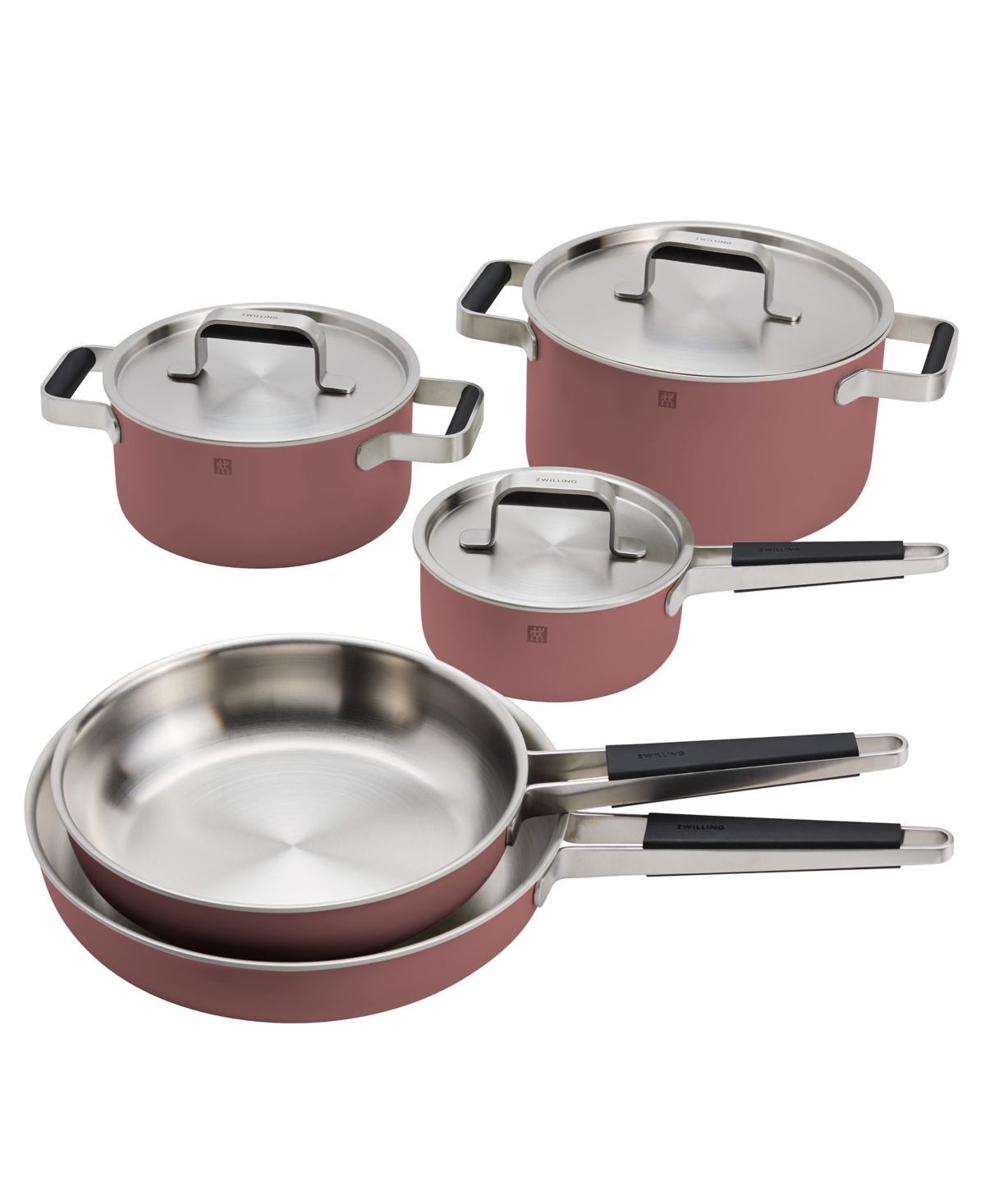 Zwilling Pure Stainless Steel 8 Piece Cookware Set In Multi