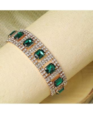 Gold-Plated Stones Bracelet
