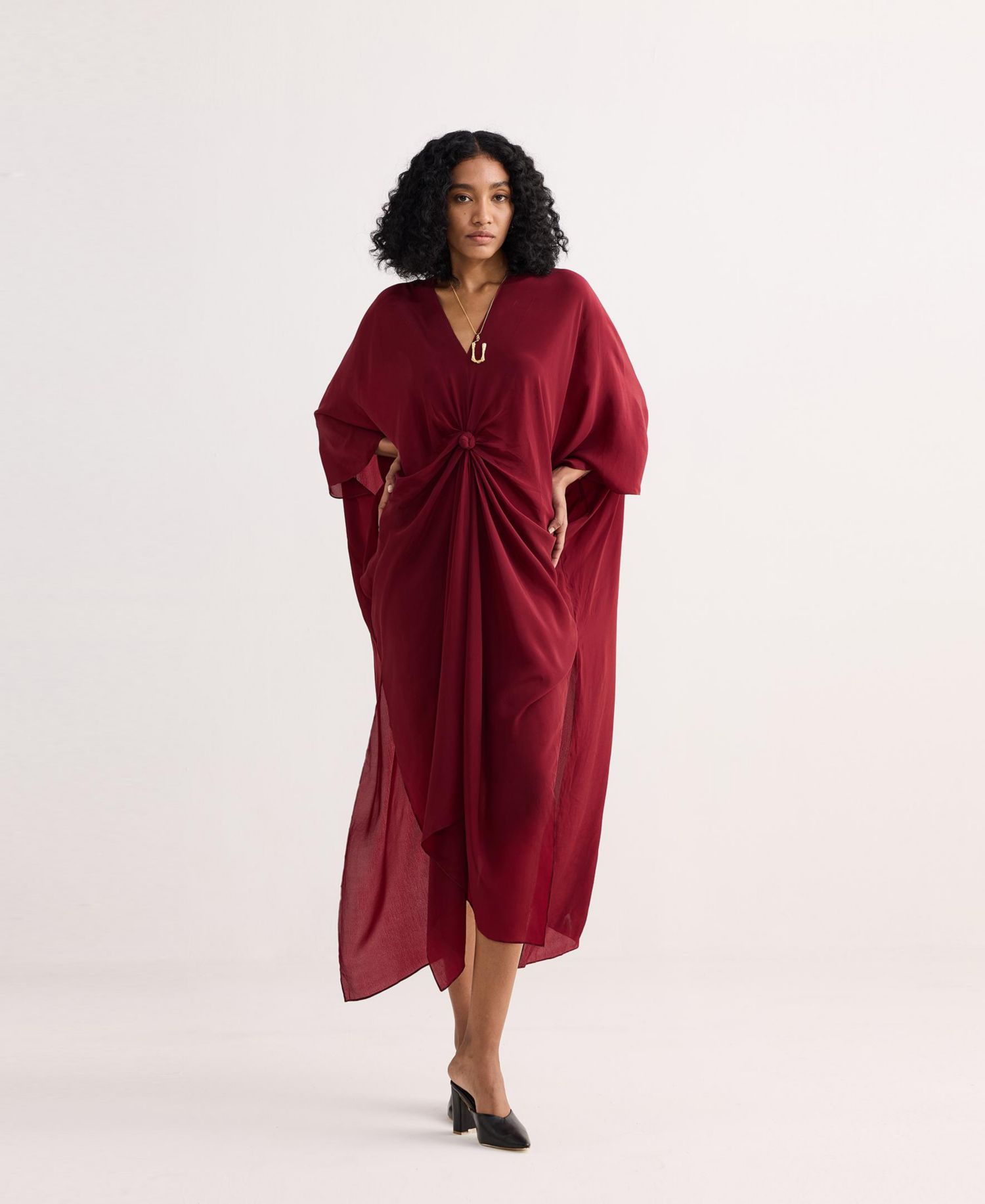Women's Front twist Kaftan Dress