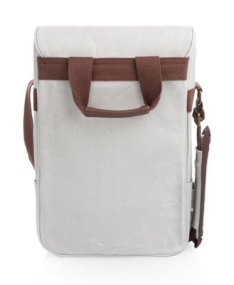 2 Bottle Wine and Cheese Board Cooler Tote Bag Set