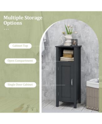 Bathroom Storage Organizer with 2-Tier Cabinet